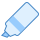 blue ui style rotulador icon