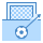 blue ui style 킥 허용 페널티 킥 icon