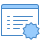 blue ui style new view icon