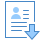 blue ui style download resume icon