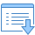 blue ui style 열기보기 icon