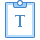 blue ui style paste as text icon