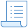blue ui style bestellung icon