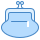 blue ui style 후면 지갑 icon