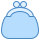 blue ui style 지갑 icon