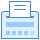 blue ui style rechnung icon