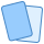 blue ui style red card icon