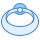 blue ui style ring back view icon