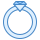 blue ui style ring side view icon