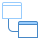 blue ui style 목적 icon