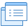blue ui style static views icon