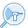 blue ui style reißverschluss details icon