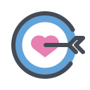 pastel color style 丘比特目标 icon