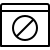 ios 17 outlined style blocked website icon