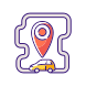roundtrip carsharing icon