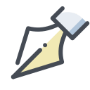 pastel color style pen icon