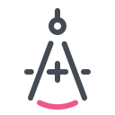 pastel color style zirkel icon