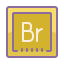 cute color style adobe bridge icon