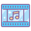 cute color style film soundtracks icon
