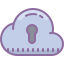 cute color style privater cloud speicher icon