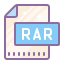 cute color style rar icon