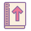 cute color style return book icon