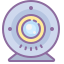 cute color style 웹캠 icon