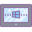 cute color style windows8 tablet icon