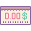 cute color style 청구서 icon