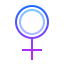 gradient style female icon