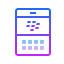 gradient style blackberry icon