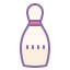 cute color style 볼링 핀 icon