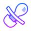 gradient style pacifier icon
