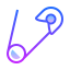 gradient style safety pin icon