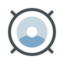 pastel color style loudspeaker icon