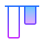 gradient style align top icon