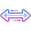 gradient style resize horizontal icon