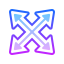 gradient style 네 방향의 크기를 조정 icon