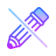 gradient style no edit icon