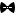 simple small style filled bow tie icon