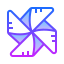 gradient style pinwheel icon
