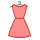 office m style dress back view icon