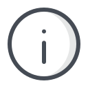 pastel color style info icon