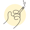 handsy style smoking icon