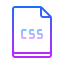 gradient style css 파일 유형 icon