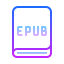 gradient style epub icon