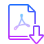gradient style pdf datei export icon