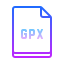 gradient style gpx icon