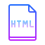 gradient style html dateityp icon