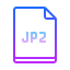 gradient style jp2 icon